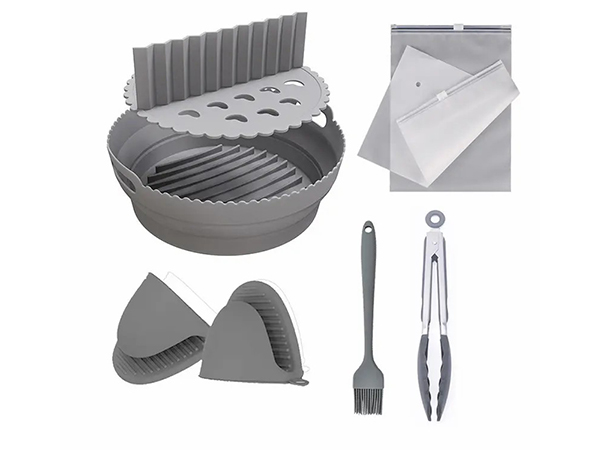 Hot Heat Resistant Round Silicone Air Fryer Liners Silicone Pot